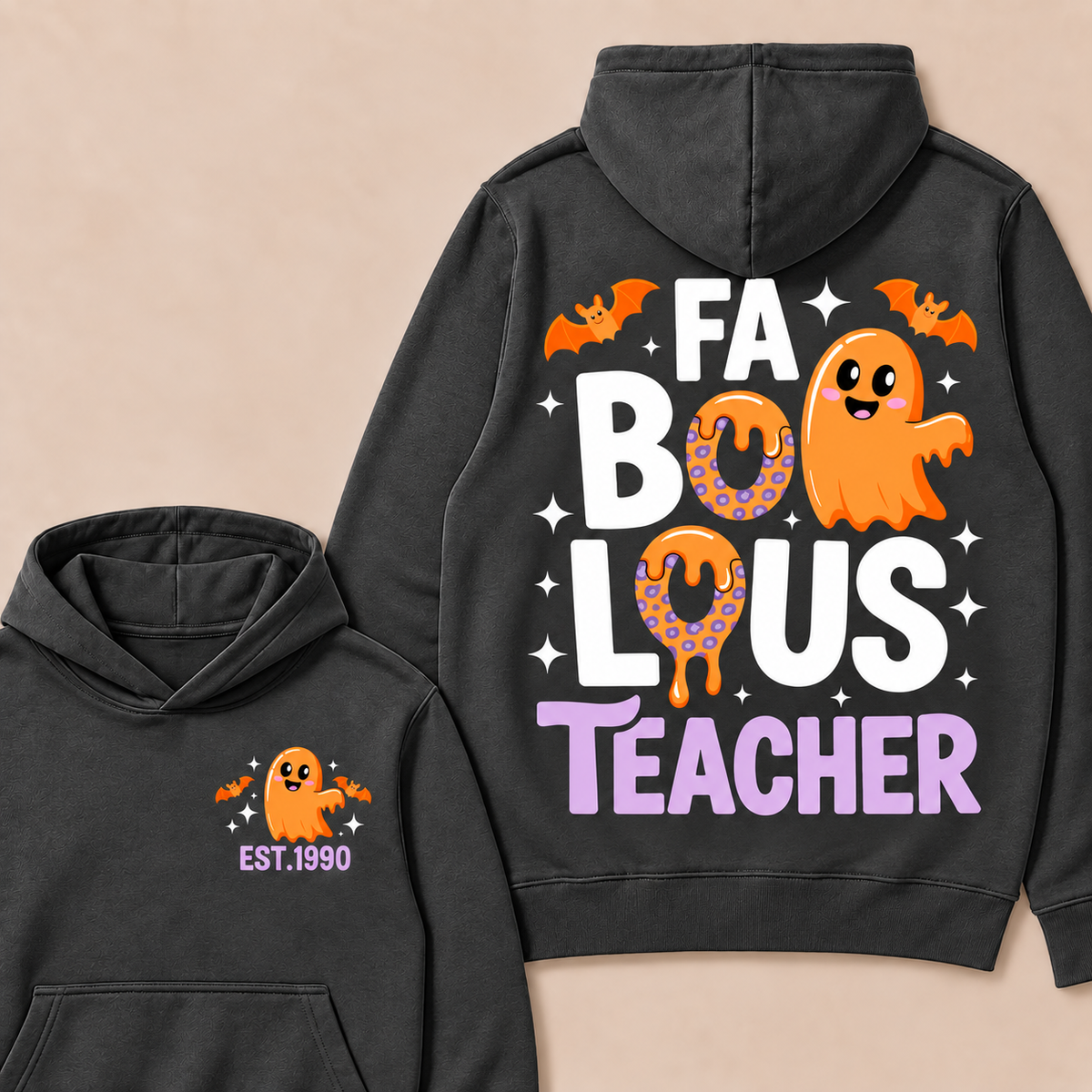 Fa Bo Lous Teacher Happy Halloween Custom Year Hoodies
