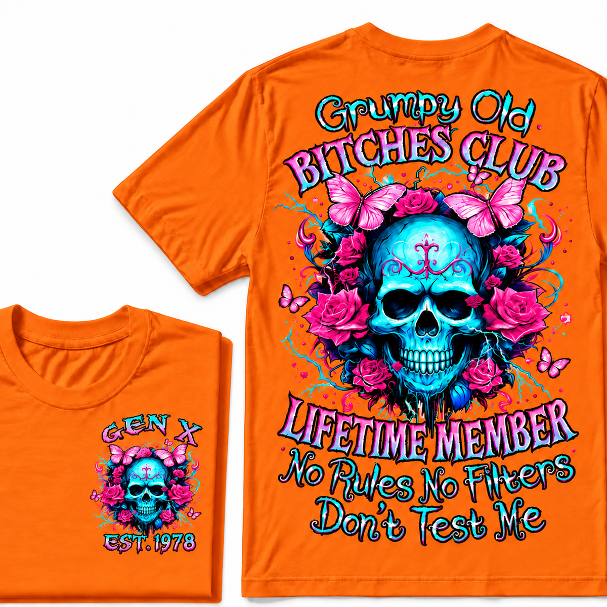 Grumpy Old Bitch Club Custom Year Gen X T-Shirt