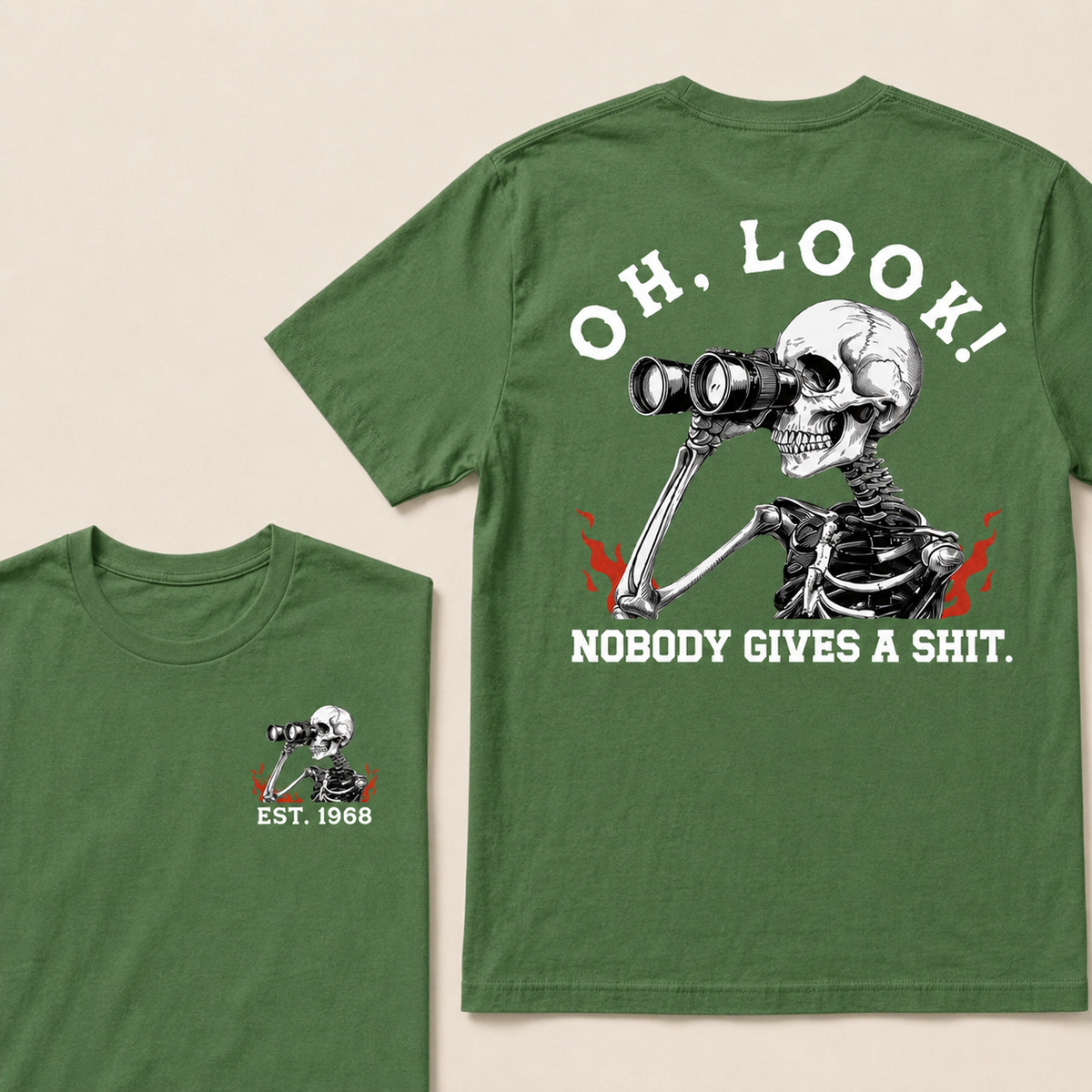 Oh Look! Nobody Gives A Shit Custom Your Year T-Shirt