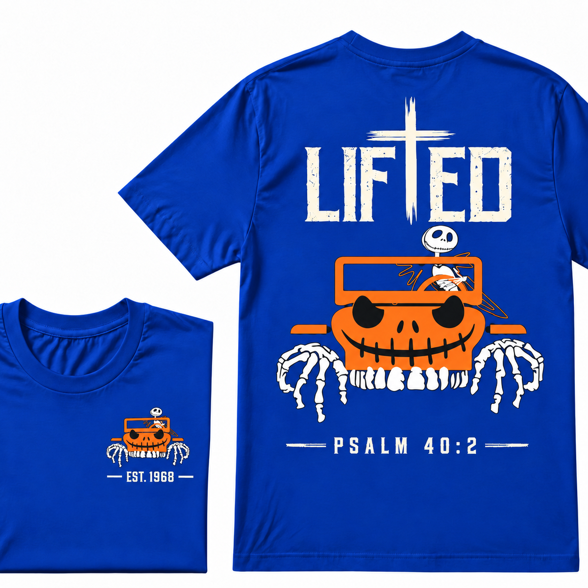 LIFTED Faith Psalm 40:2 Jeep Christian T-Shirt EST.Year Religious Faith Graphic Tee