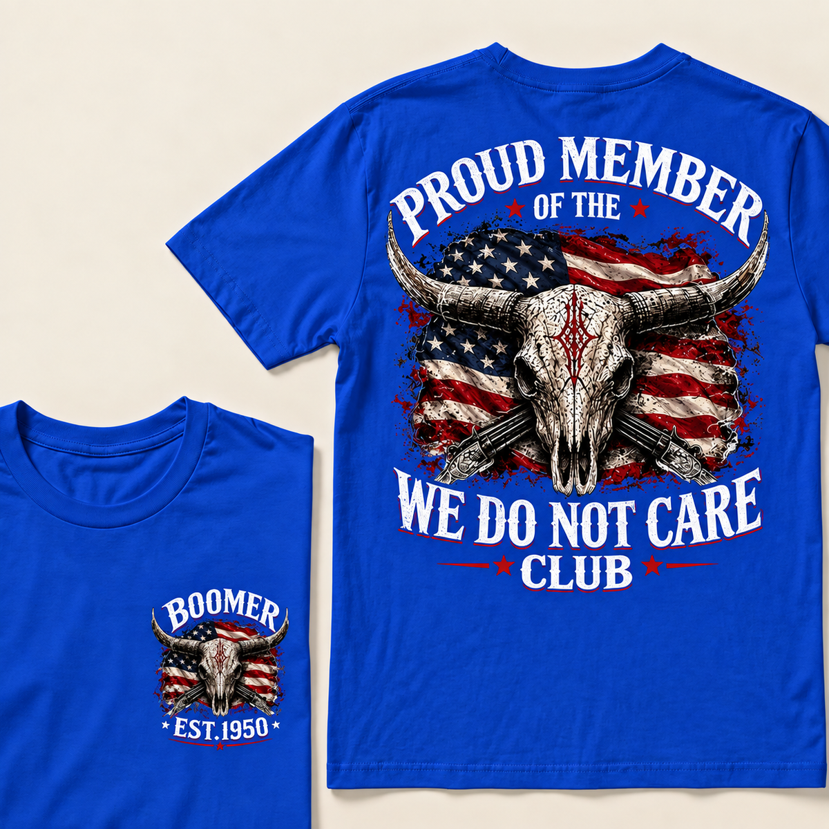 Custom EST.Year PROUD MEMBER OF THE WE DO NOT CARE CLUB T-Shirt