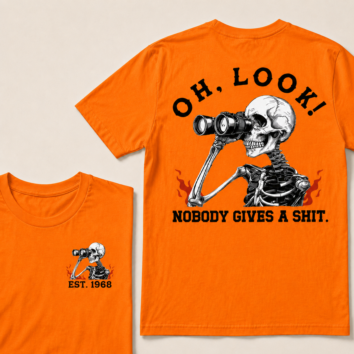 Oh Look! Nobody Gives A Shit Custom Your Year T-Shirt