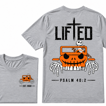 LIFTED Faith Psalm 40:2 Jeep Christian T-Shirt EST.Year Religious Faith Graphic Tee