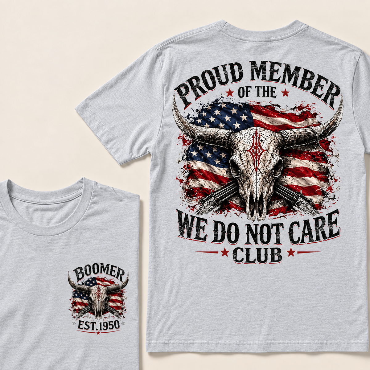 Custom EST.Year PROUD MEMBER OF THE WE DO NOT CARE CLUB T-Shirt