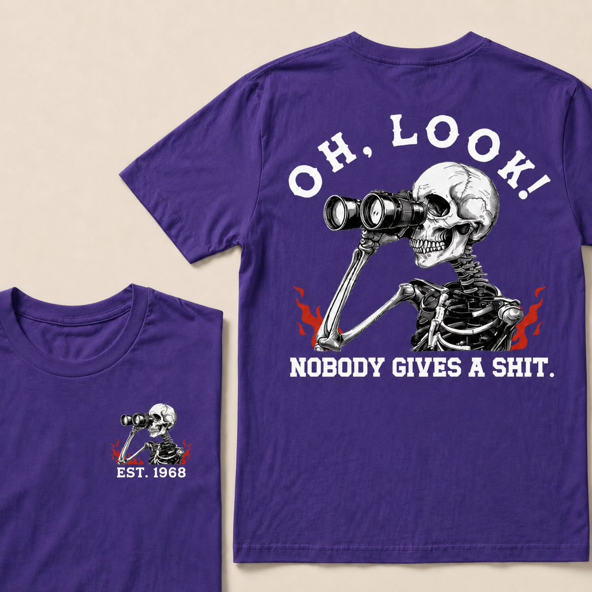 Oh Look! Nobody Gives A Shit Custom Your Year T-Shirt