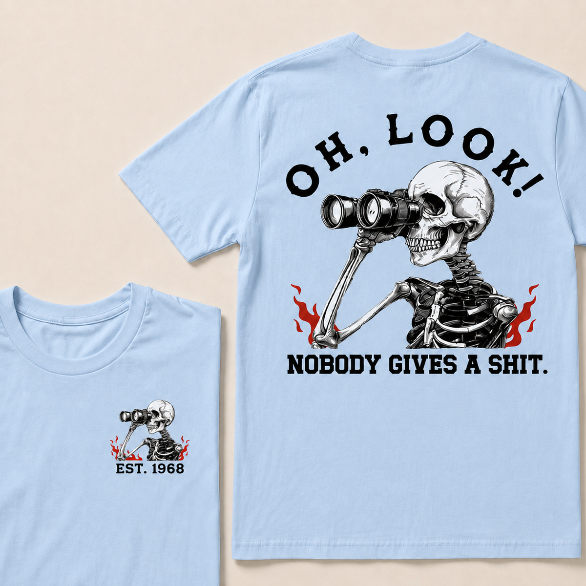 Oh Look! Nobody Gives A Shit Custom Your Year T-Shirt