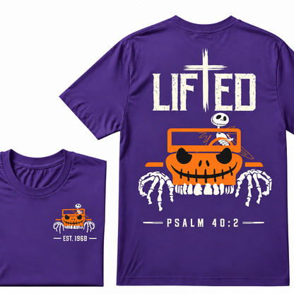 LIFTED Faith Psalm 40:2 Jeep Christian T-Shirt EST.Year Religious Faith Graphic Tee