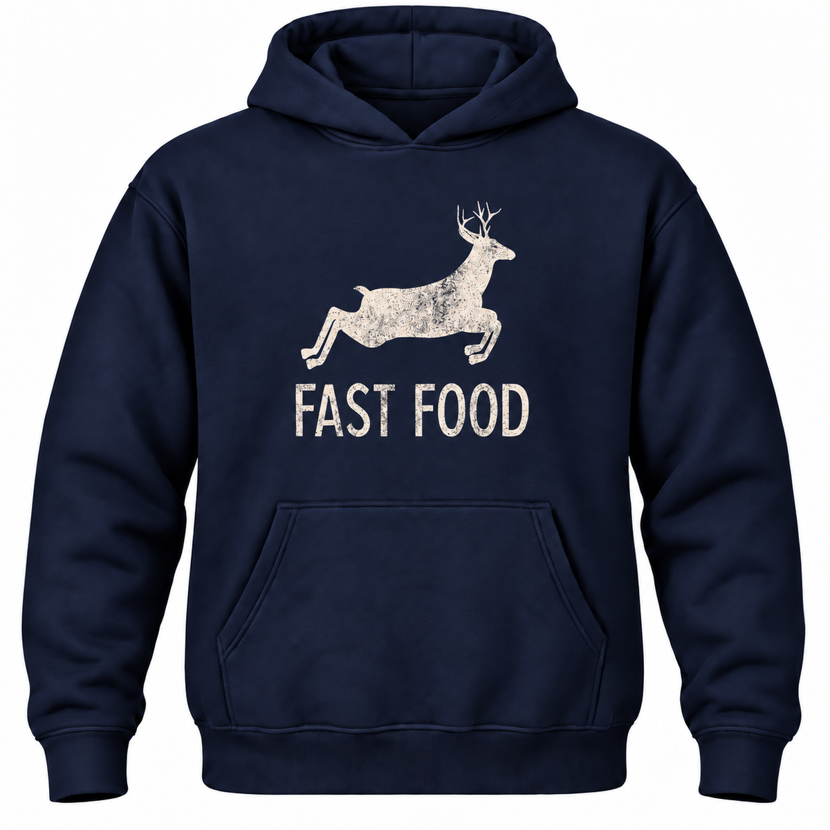 Funny Hunting Hoodie: Fast Food Deer Graphic, Hunter Gift