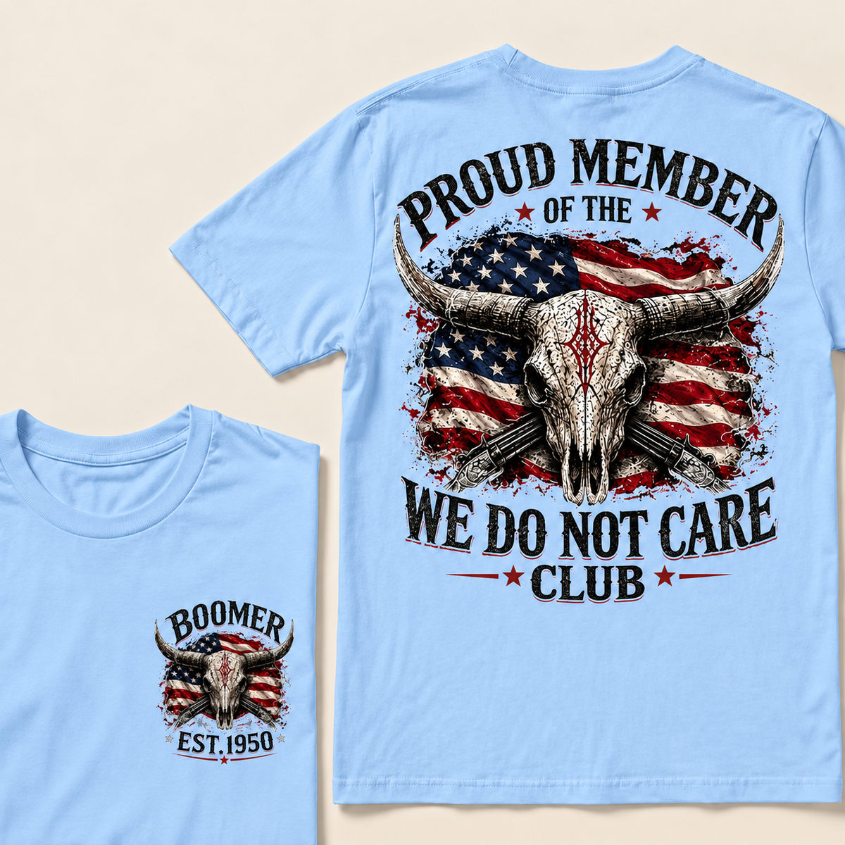 Custom EST.Year PROUD MEMBER OF THE WE DO NOT CARE CLUB T-Shirt