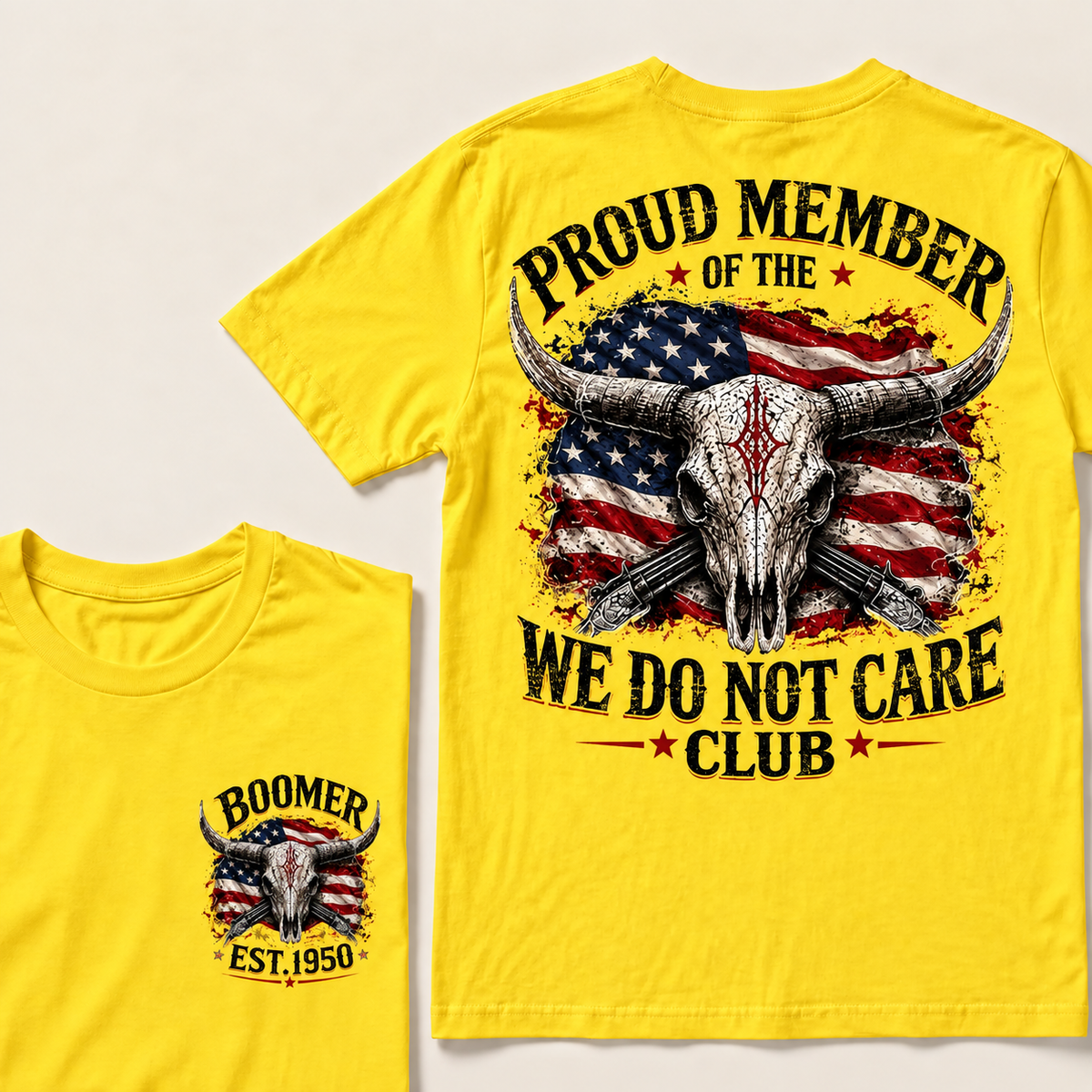 Custom EST.Year PROUD MEMBER OF THE WE DO NOT CARE CLUB T-Shirt