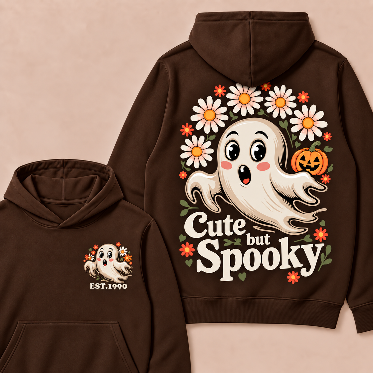 Cute But Spooky Happy Halloween  Custom Year Hoodies