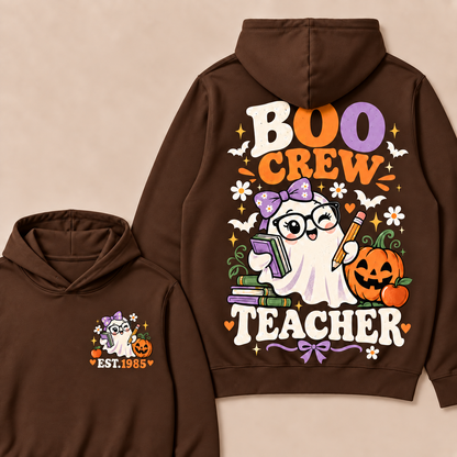 Boo Crew Teacher Custom Year Hoodies