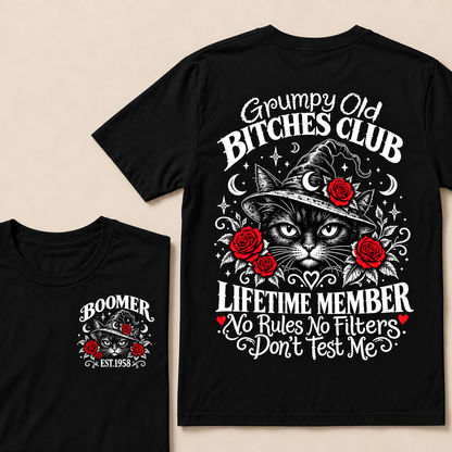Grumpy Old Bitches Club Lifetime Member Don't Try Me Custom Year T-shirt