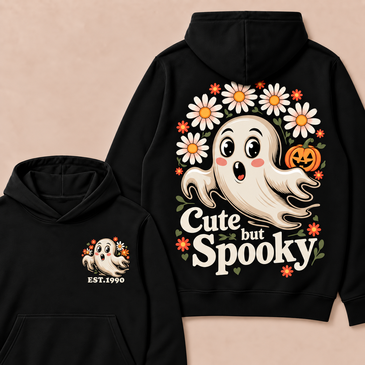 Cute But Spooky Happy Halloween  Custom Year Hoodies