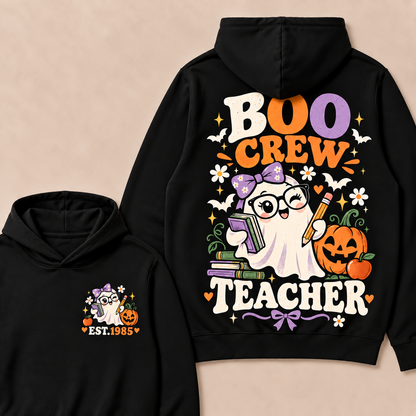 Boo Crew Teacher Custom Year Hoodies