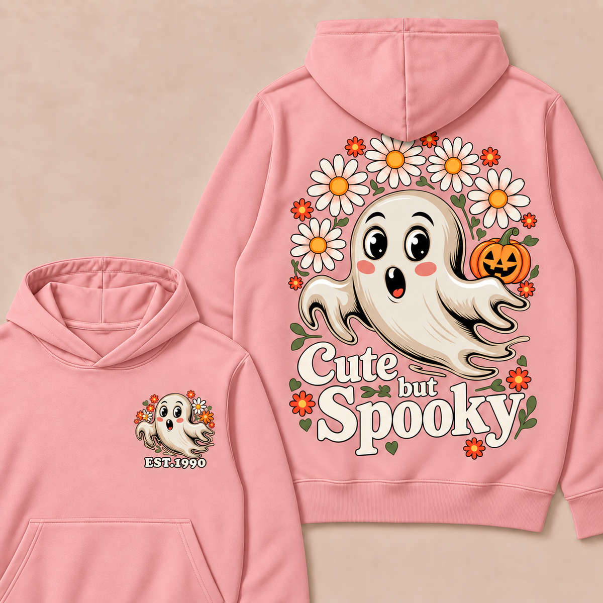 Cute But Spooky Happy Halloween  Custom Year Hoodies