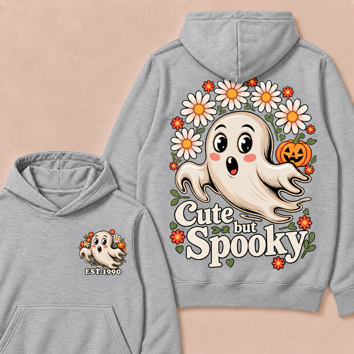 Cute But Spooky Happy Halloween  Custom Year Hoodies