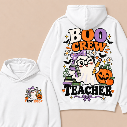 Boo Crew Teacher Custom Year Hoodies
