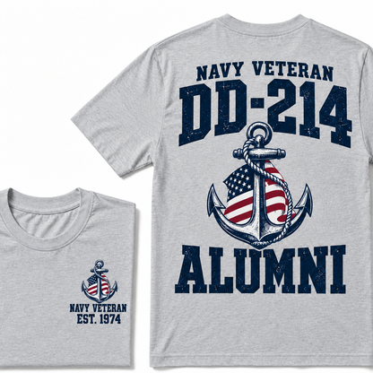 Navy Veteran Dd-214 Alumni Navy Veteran Est. Custom Year T-shirt
