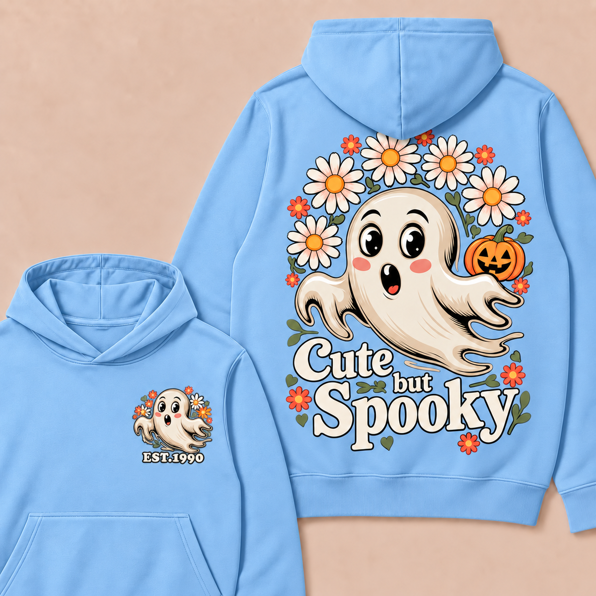 Cute But Spooky Happy Halloween  Custom Year Hoodies