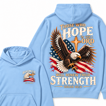 Custom EST.Year Those Who Hope In The Lord Will Renew Their Strength | Isaiah 40:31 Hoodie