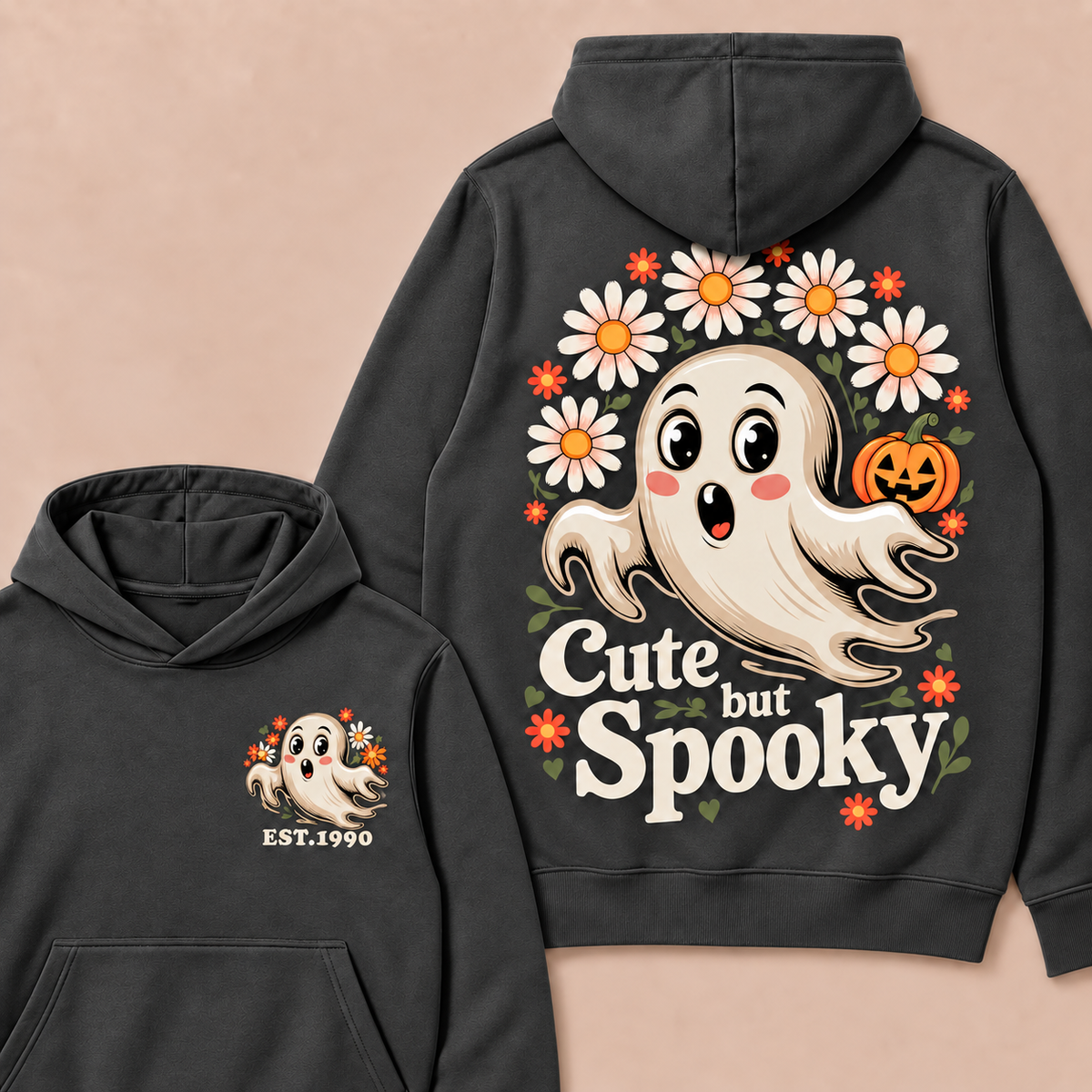 Cute But Spooky Happy Halloween  Custom Year Hoodies