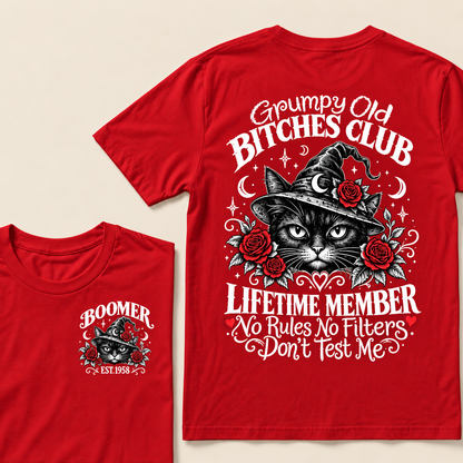 Grumpy Old Bitches Club Lifetime Member Don't Try Me Custom Year T-shirt