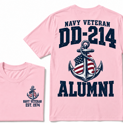 Navy Veteran Dd-214 Alumni Navy Veteran Est. Custom Year T-shirt