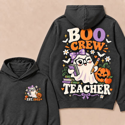 Boo Crew Teacher Custom Year Hoodies