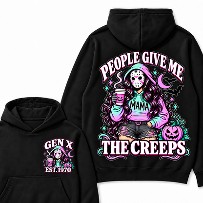 Gen X People Give Me the Creeps Halloween Hoodie– Custom Birth Year