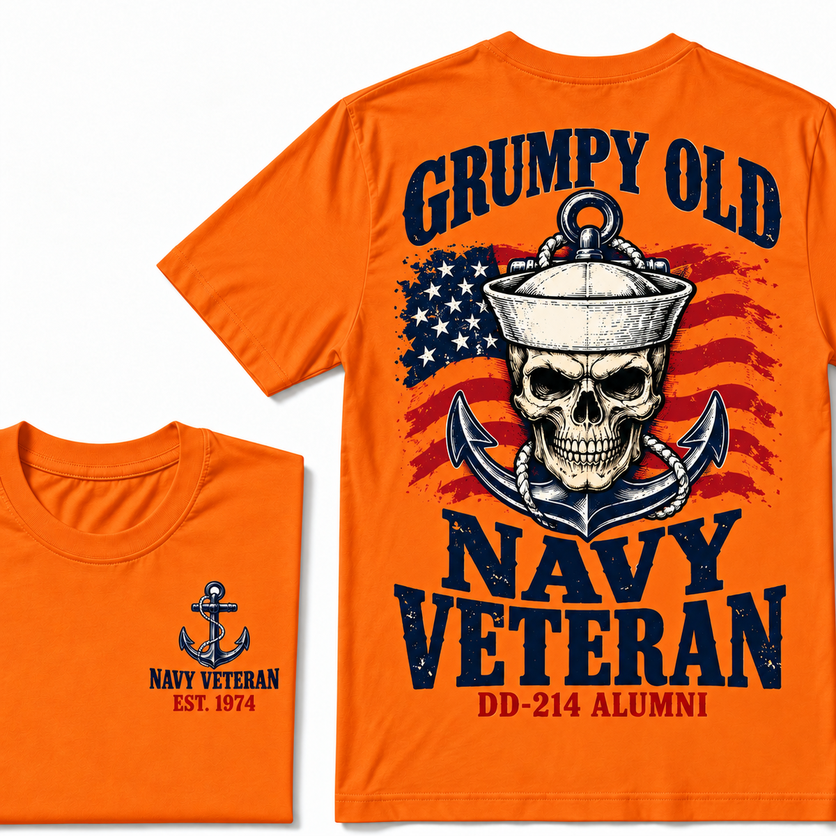 Grumpy Old Navy Veteran Dd-214 Alumni Custom Year T-shirt