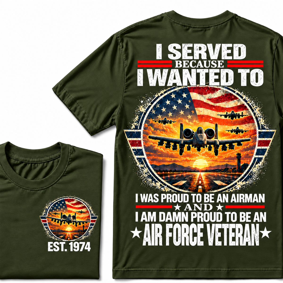 I Served Because I Wanted To I Was Proud To Be An Airman And I Am Damn Proud To Be An Air Force Veteran Custom Your Birth Year Hoodies