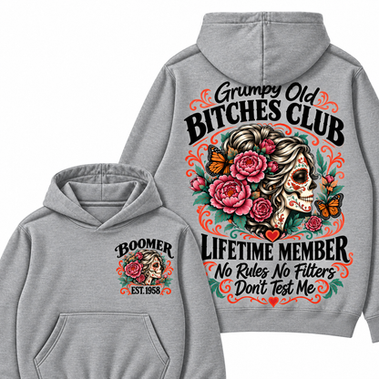 Custom Your Year Grumpy Old Bitches Club Lifetime Member Don't Try Me Hoodies