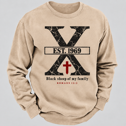 Custom GEN X Year Black Sheep Of My Family Sweatshirt