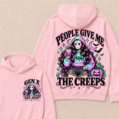 Gen X People Give Me the Creeps Halloween Hoodie– Custom Birth Year