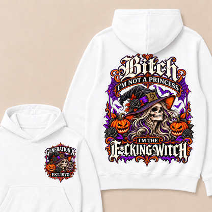 Gen X Witch Queen Custom Birth Year Halloween T-Shirt & Hoodie