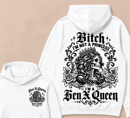 Custom Year  Hoodie | Bitch I'm Not a Princess I'm a Gen X Queen
