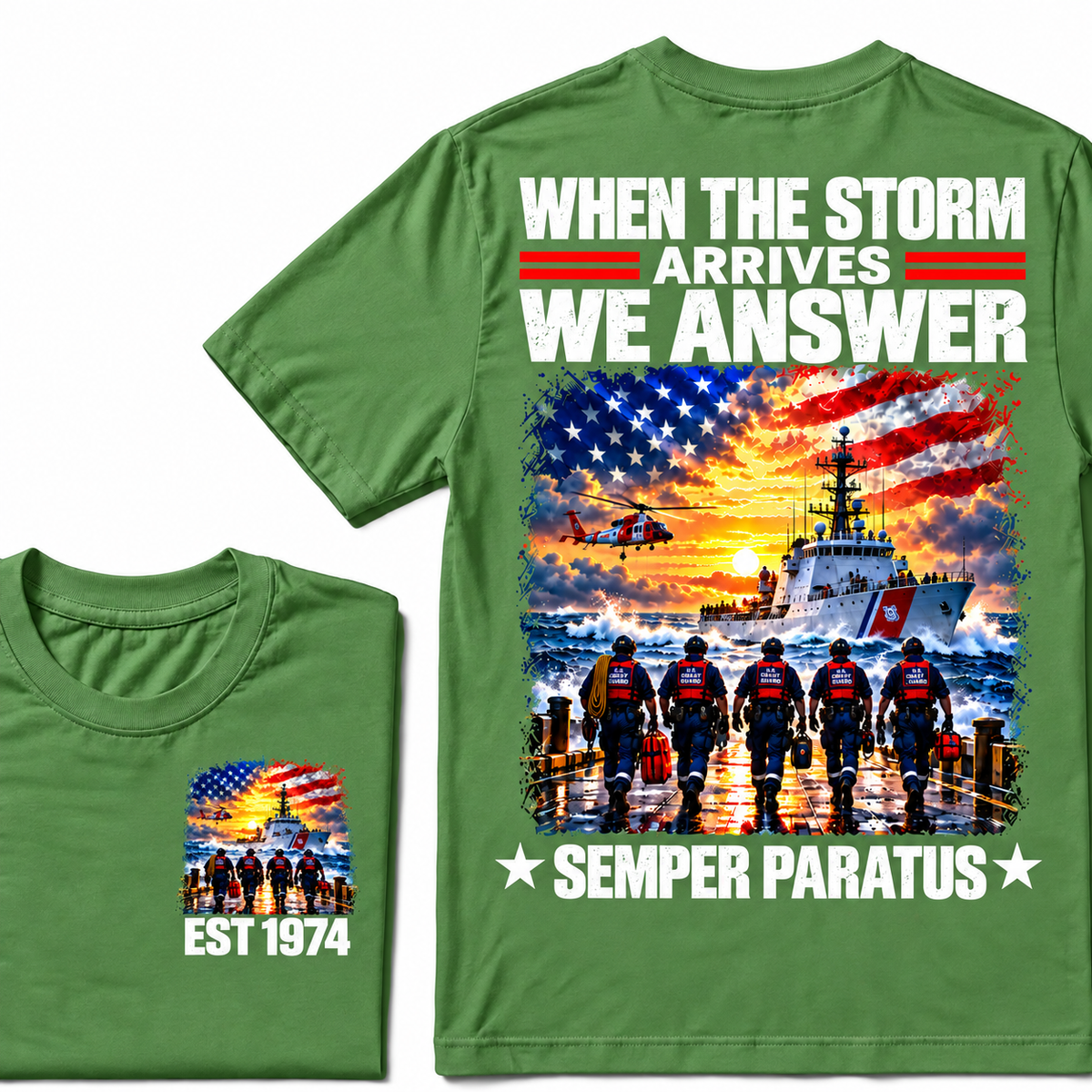 WHEN THE STORM ARRIVES WE ANSWER SEMPER PARATUS Custom Year T-shirt