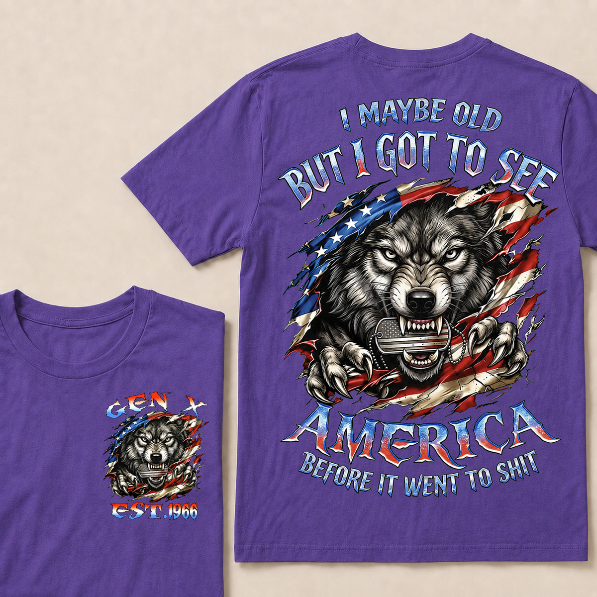 I May Be Old But I Got To See The USA Before It Went To Shit Custom Year T-shirt