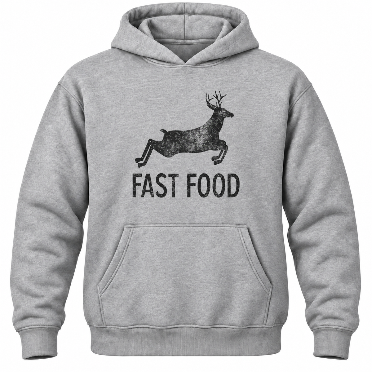 Funny Hunting Hoodie: Fast Food Deer Graphic, Hunter Gift