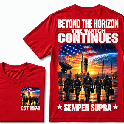 BEYOND THE HORIZON THE WATCH CONTINUES SEMPER SUPRA Custom Birth Year T-shirt