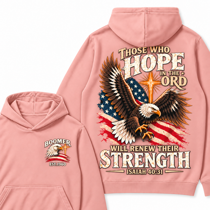 Custom EST.Year Those Who Hope In The Lord Will Renew Their Strength | Isaiah 40:31 Hoodie