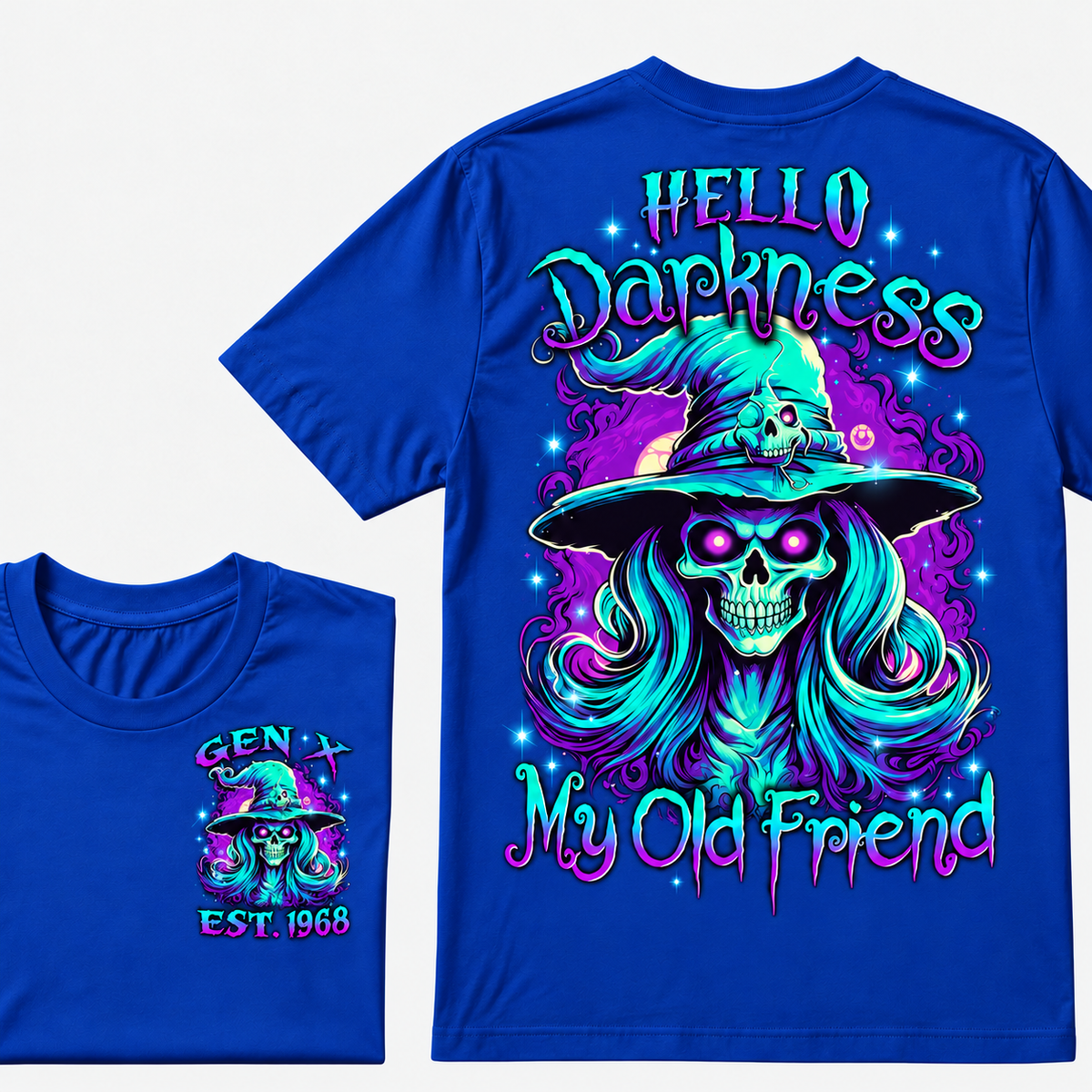 Hello Darkness My Old Friend Witch Halloween Custom Year T-Shirt