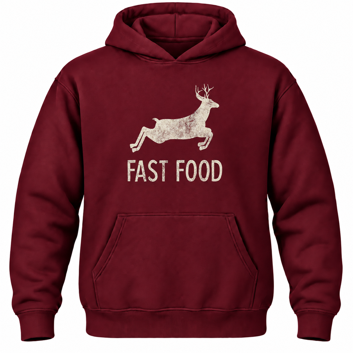 Funny Hunting Hoodie: Fast Food Deer Graphic, Hunter Gift