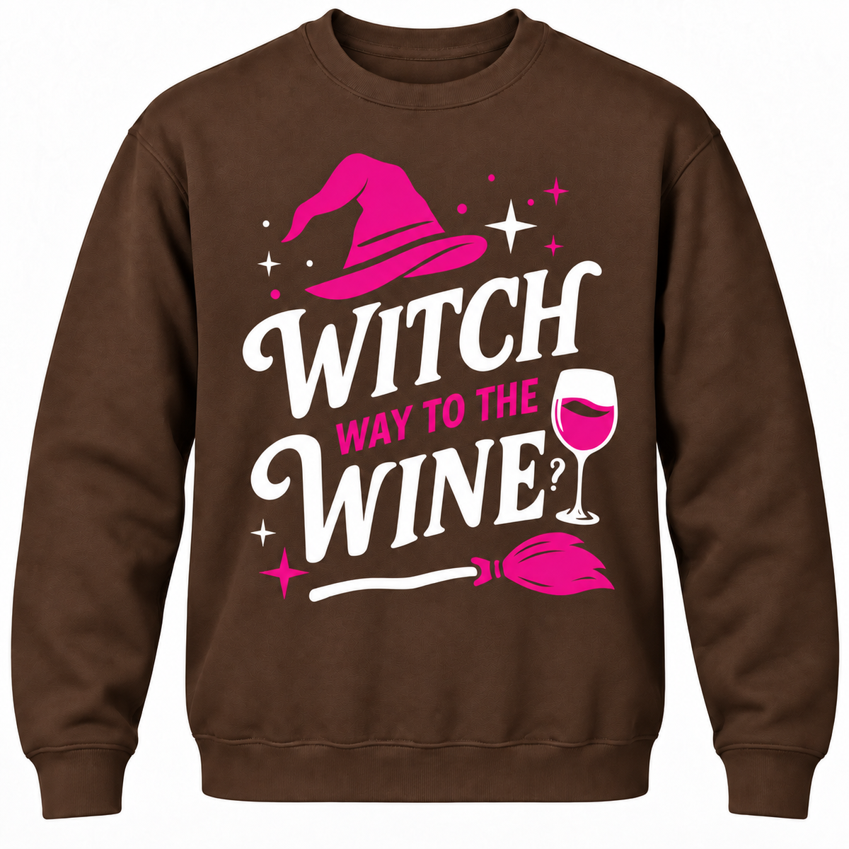 Witch Way To The Wine? Crewneck Sweatshirt
