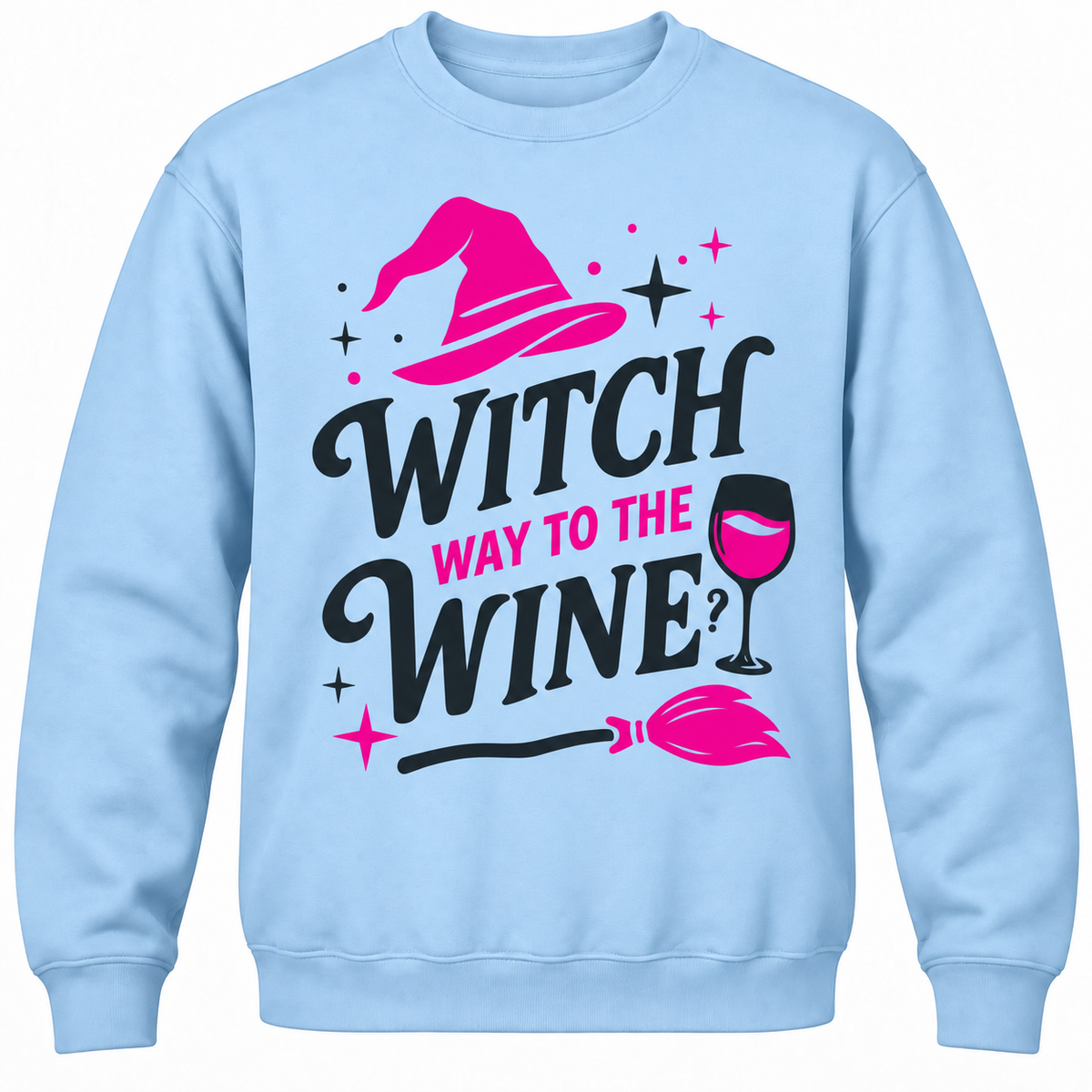 Witch Way To The Wine? Crewneck Sweatshirt