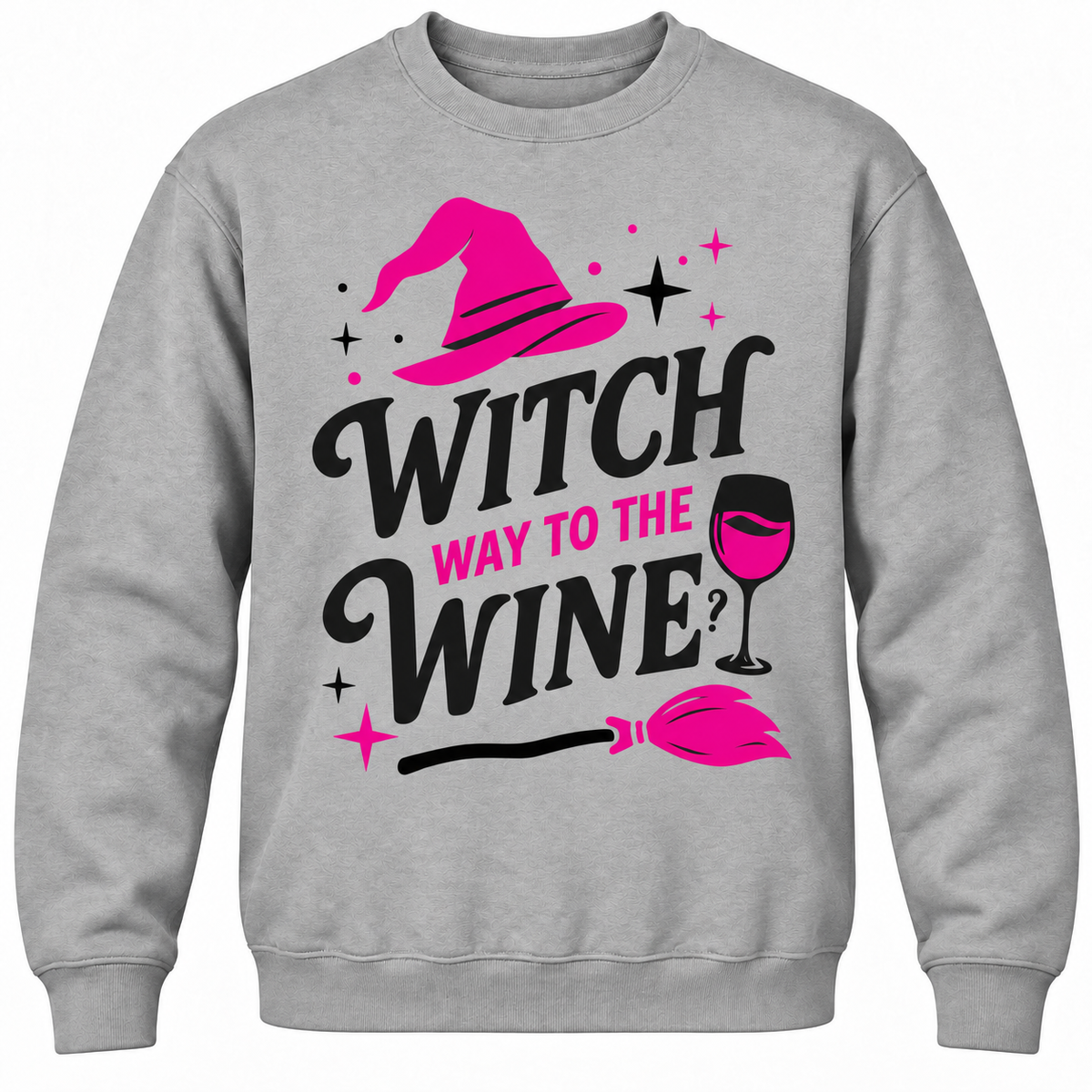 Witch Way To The Wine? Crewneck Sweatshirt
