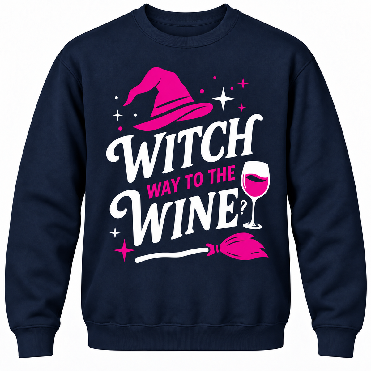 Witch Way To The Wine? Crewneck Sweatshirt