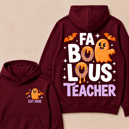 Fa Bo Lous Teacher Happy Halloween  Custom Year Hoodies