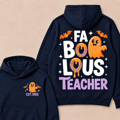 Fa Bo Lous Teacher Happy Halloween  Custom Year Hoodies
